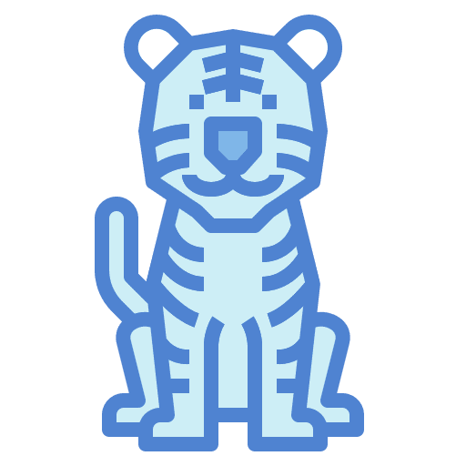 Tiger tiger wildlife mammal icon