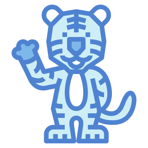 Tiger wildlife mammal animal icon Tiger wildlife mammal animal icon