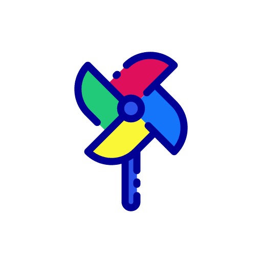 Pinwheel pinwheel windmill kid and baby icon