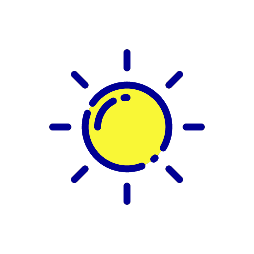 Sun weather warm sun icon