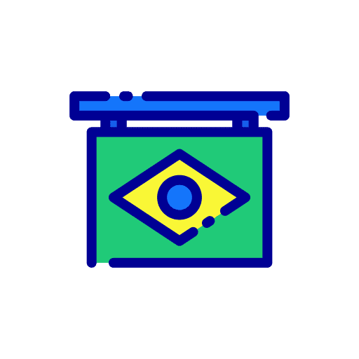 Brazil nation country flag icon Brazil nation country flag icon