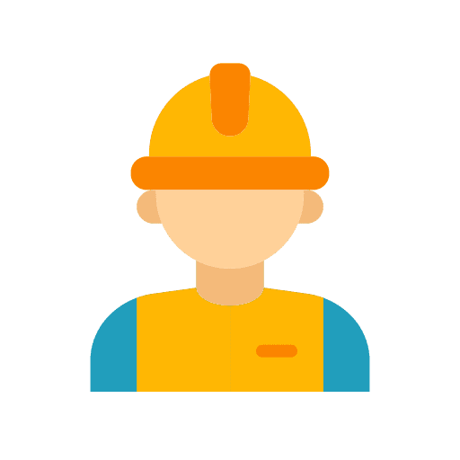 Worker avatar professions and jobs user icon