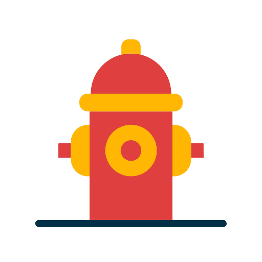 Fire hydrant protection safety water icon Fire hydrant protection safety water icon