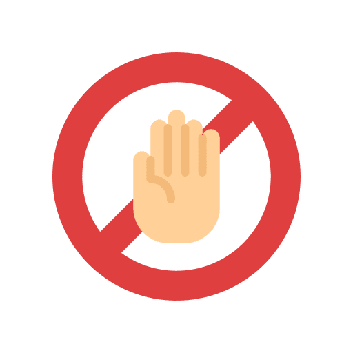 Dont touch forbidden dont touch prohibited icon Dont touch forbidden dont touch prohibited icon
