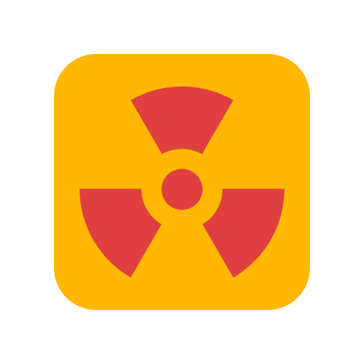 Radiation radioactive radiation alert icon Radiation radioactive radiation alert icon