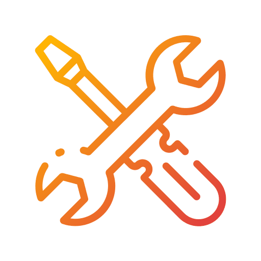 Repair tools wrench repair tools construction and tools icon