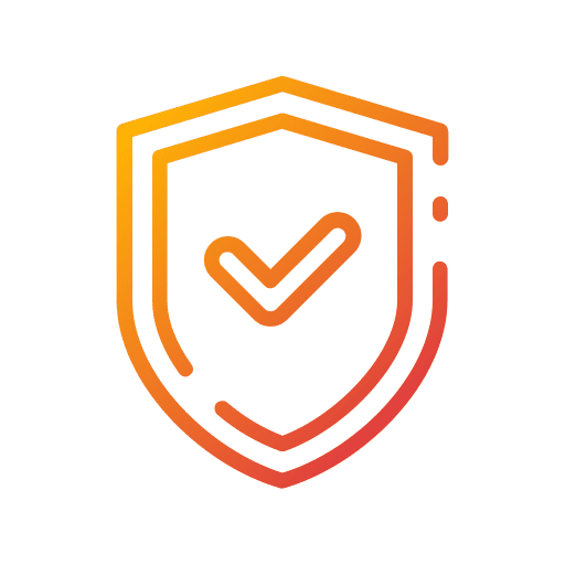 Safety security shield quality icon