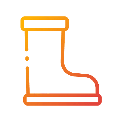 Boot security footwear wellies icon