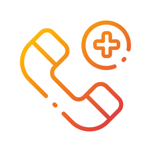 Emergency call urgent telephone call sos icon