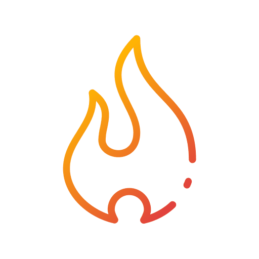 Fire flame burning fire icon