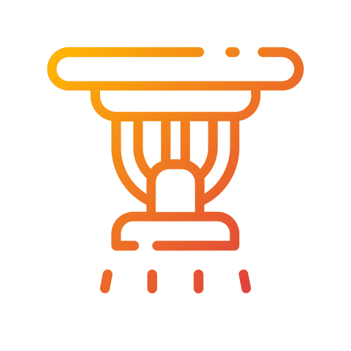 Sprinkle safety emergency protection icon