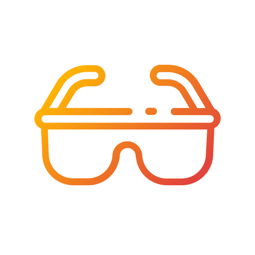 Glasses protective equipment security glasses icon