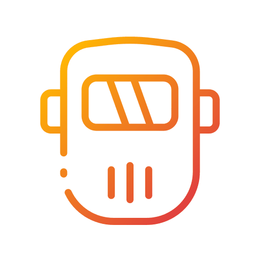 Welding mask protection protective industry icon