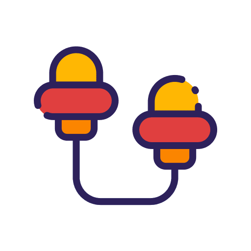 Ear plug ear plug protection ppe icon