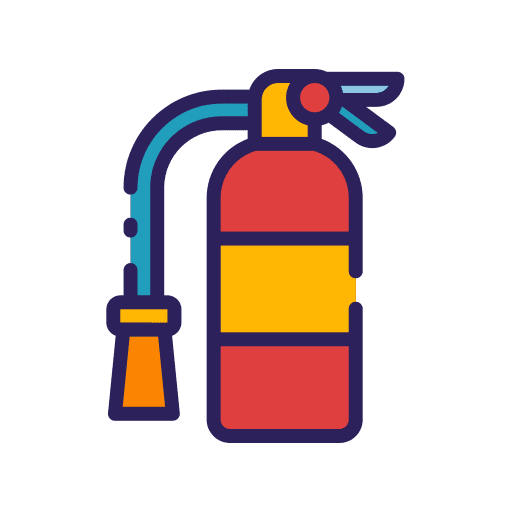 Fire extinguisher firefighting firefighter rescue icon