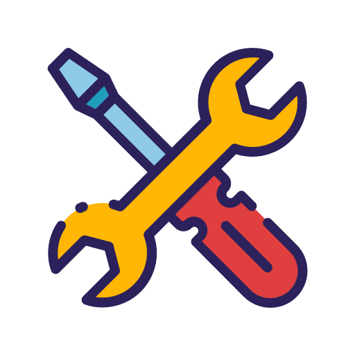 Repair tools work tools settings maintenance icon