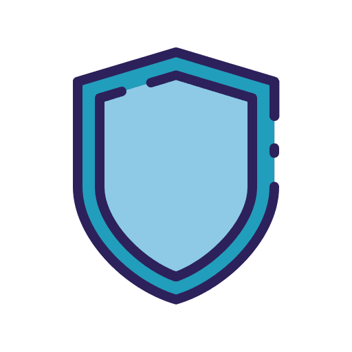 Safety shield protection secure icon