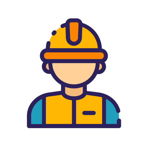 Worker worker professions and jobs engineer icon