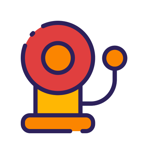 Fire alarm fire alarm warning ring icon