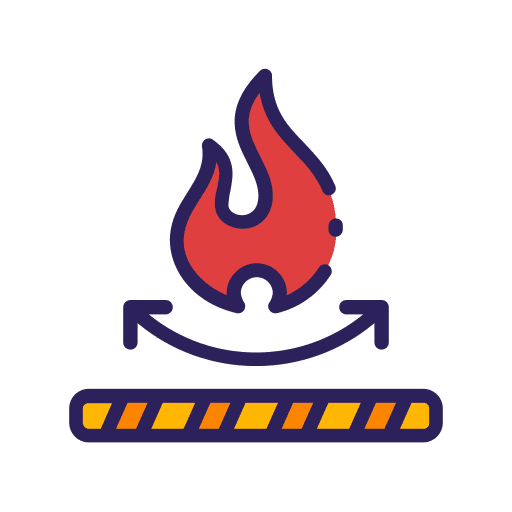 Fireproof shapes and symbols fireproof symbol icon