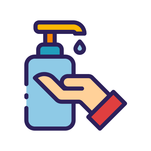 Washing hand liquid soap hydroalcoholic gel hygiene icon