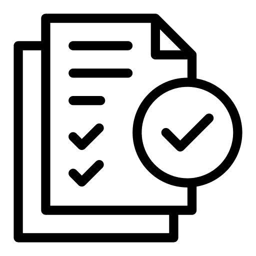 Approve check fact file icon