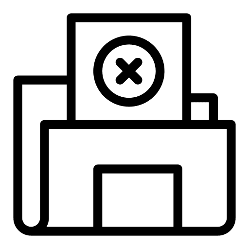 Folder files and folders cross mark user interface icon