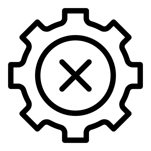 Setting rejected ui cross icon
