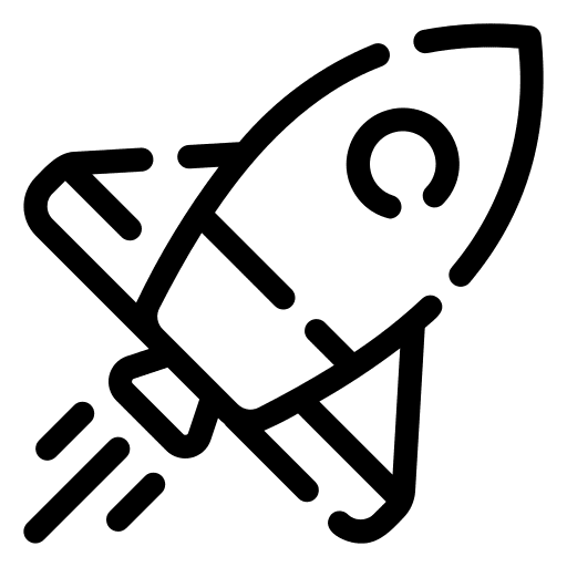 Rocket transport space shuttle launch icon