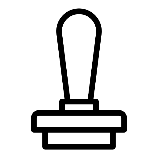 Stamp business sign certificate icon