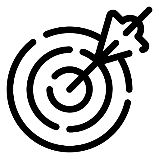 Target purpose aim objective icon