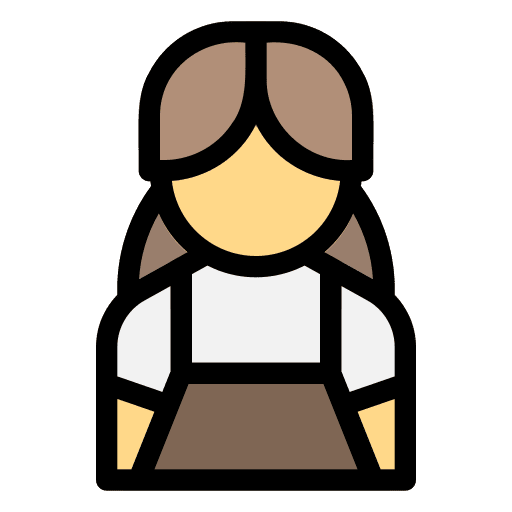 Barista user female girl icon