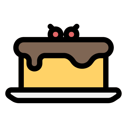 Cake sweet bakery dessert icon