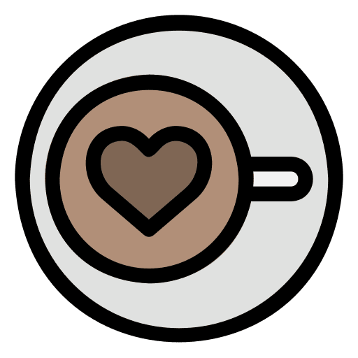 Coffee cup love hot drink coffee cup icon