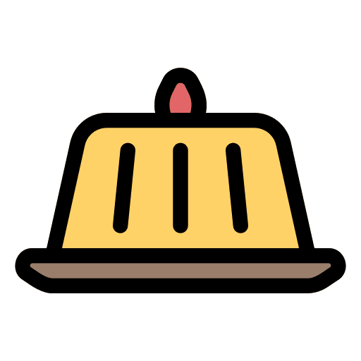 Jelly pudding sweet dish jelly pudding icon