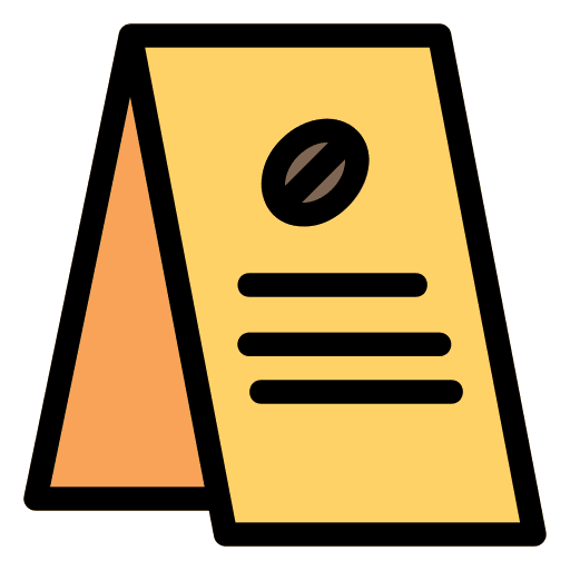 Signboard signboard sign cafe icon