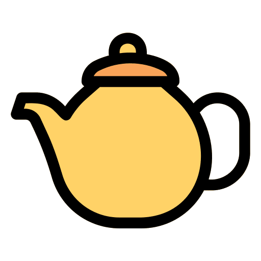 Tea pot hot tea kitchenware tea pot icon