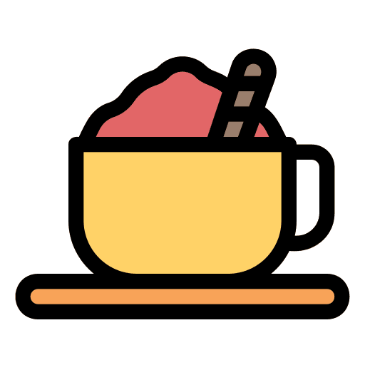 Frappe mug cream cold drink icon