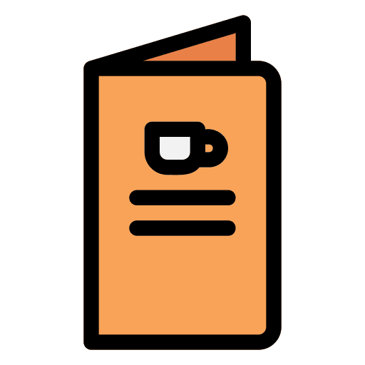 Menu drink coffee shop cafe icon