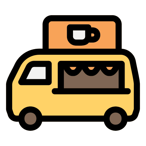 Take away drink vehicle transportation icon