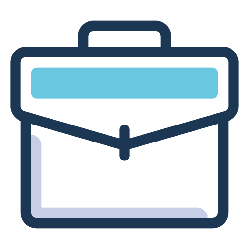 Briefcase business bag portfolio icon