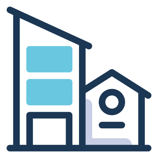 Building enterprise office urban icon Building enterprise office urban icon