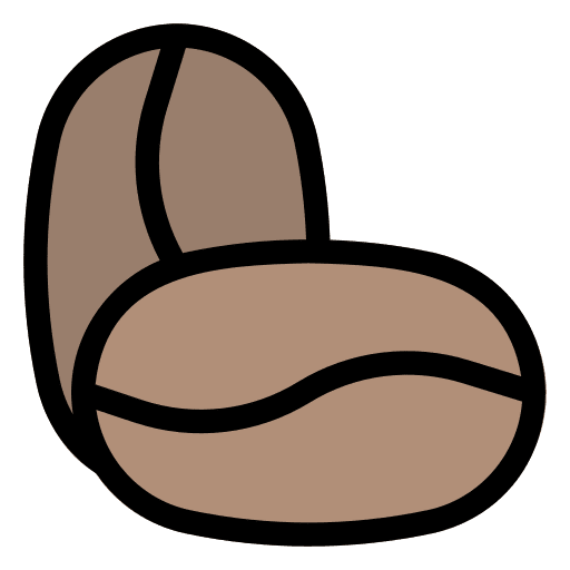 Coffee beans coffee beans seeds farming and gardening icon