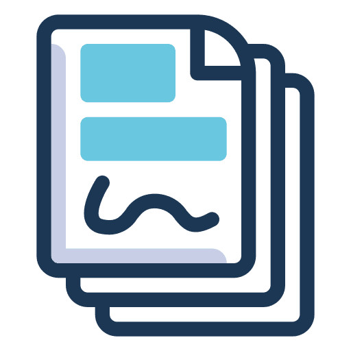 Documents page signature documents icon Documents page signature documents icon