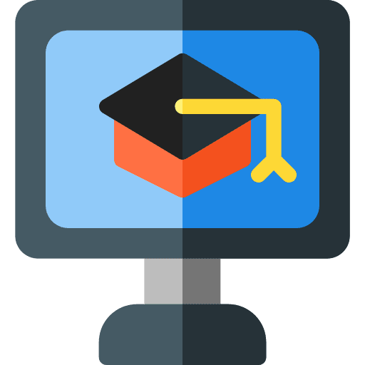 Elearning elearning monitor education icon