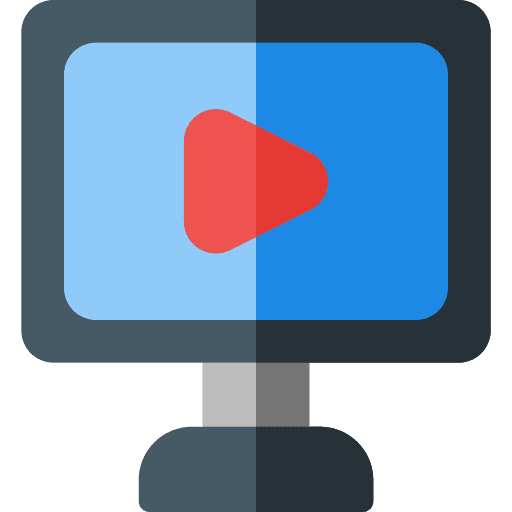 Movie interface cinema screen icon Movie interface cinema screen icon