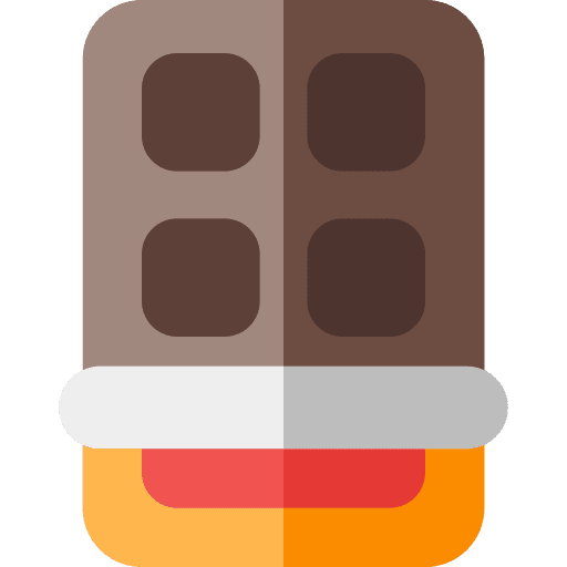 Chocolate food and restaurant food snack icon Chocolate food and restaurant food snack icon