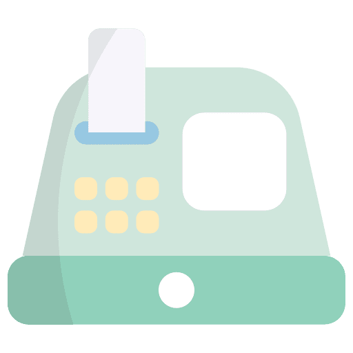 Cashier machine money cashier machine supermarket icon