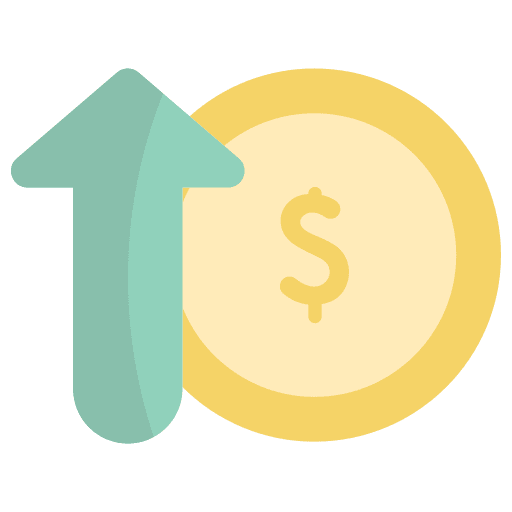 Increase business and finance increase profits icon Increase business and finance increase profits icon