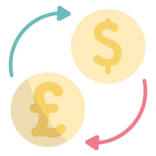 Money exchange dollar business and finance currency exchange icon Money exchange dollar business and finance currency exchange icon